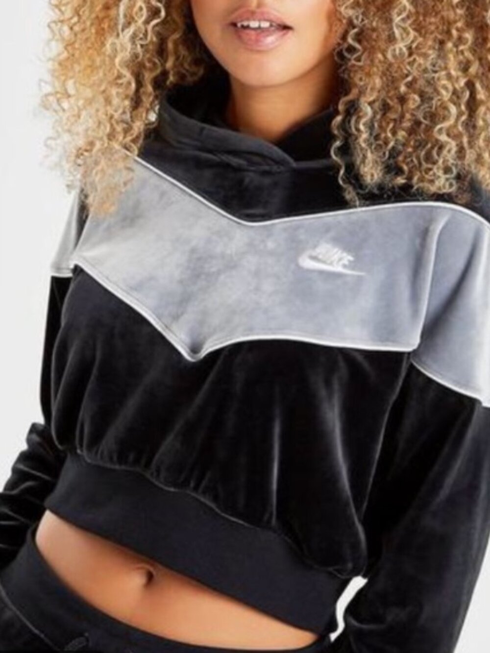 Nike Women's Sportswear Ultra Soft Touch Velour Pullover Hoodie